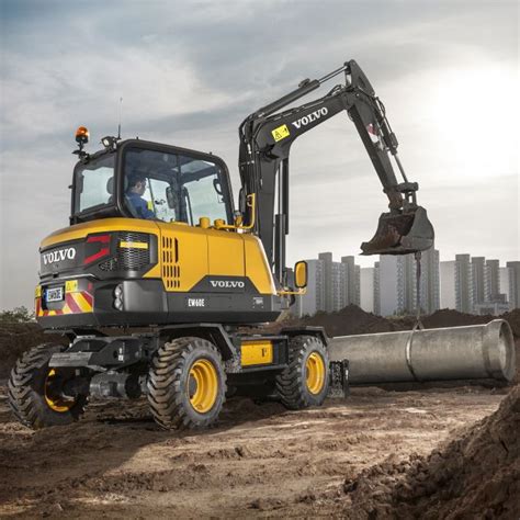 volvo rubber tired mini excavator|volvo track hoe.